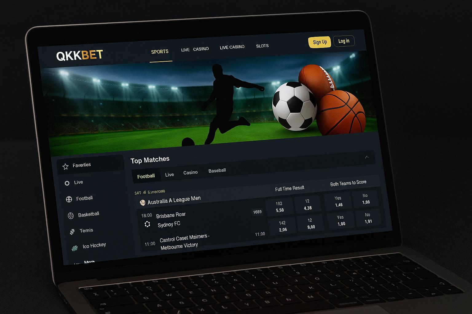 Apostas esportivas no cassino online QKKBET